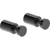 Mexen Loop gancho para toalha (2 un.), black chrome - 70A71011-73
