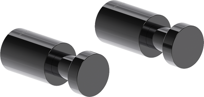 Mexen Loop kavelj za brisačo (2 kosa), črni krom - 70A71011-73