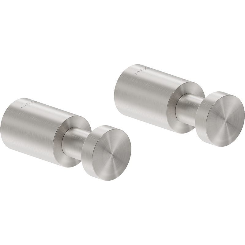 Mexen Loop crochet à serviette (2 pièces), nickel brossé - 70A71011-97