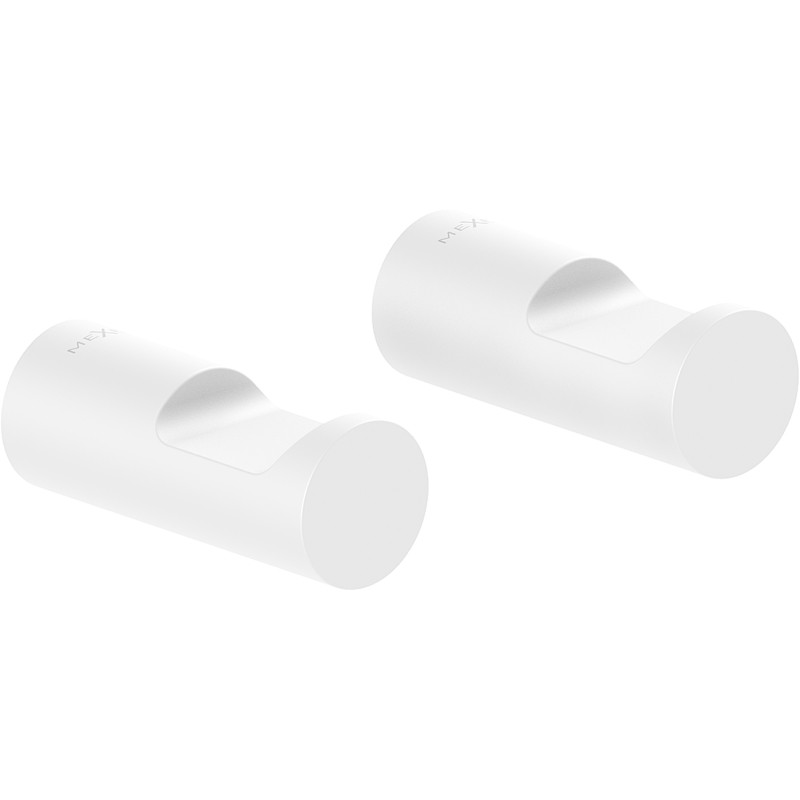 Mexen Loop handdoekhaak (2 stuks), wit - 70A71012-20
