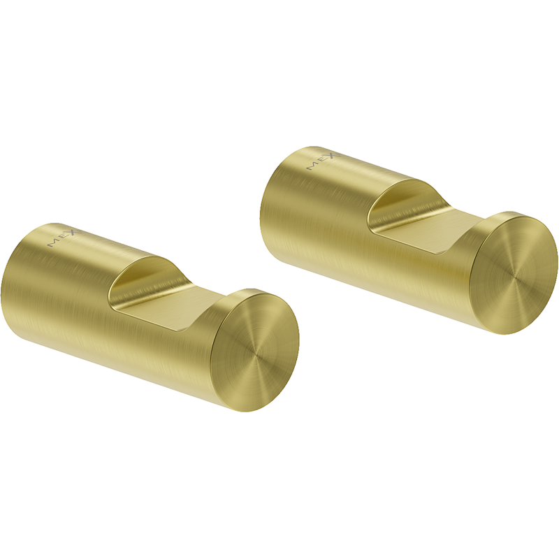 Mexen Loop άγκιστρο για πετσέτα (2 τμχ.), χρυσό βουρτσισμένο - 70A71012-55