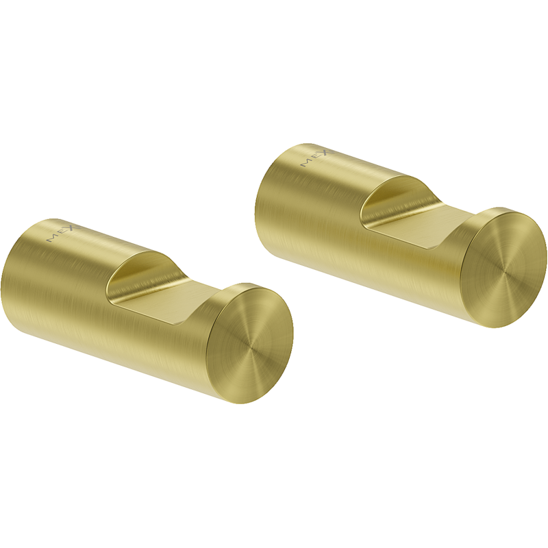 Mexen Loop crochet à serviette (2 pièces), or brossé - 70A71012-55