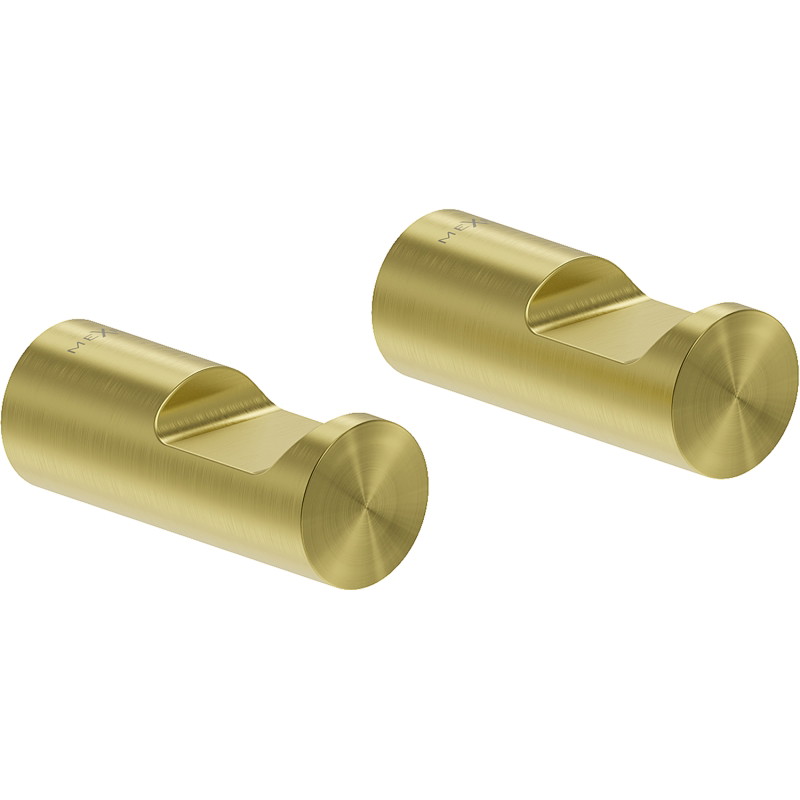 Mexen Loop Handtuchhaken (2 Stk.), gebürstetes Gold - 70A71012-55
