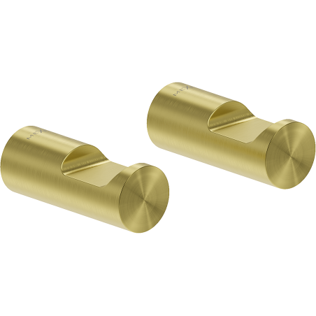 Mexen Loop crochet à serviette (2 pièces), or brossé - 70A71012-55