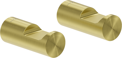 Mexen Loop crochet à serviette (2 pièces), or brossé - 70A71012-55