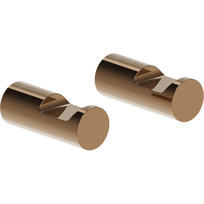 Mexen Loop crochet pour serviette (2 pièces), or rose - 70A71012-60