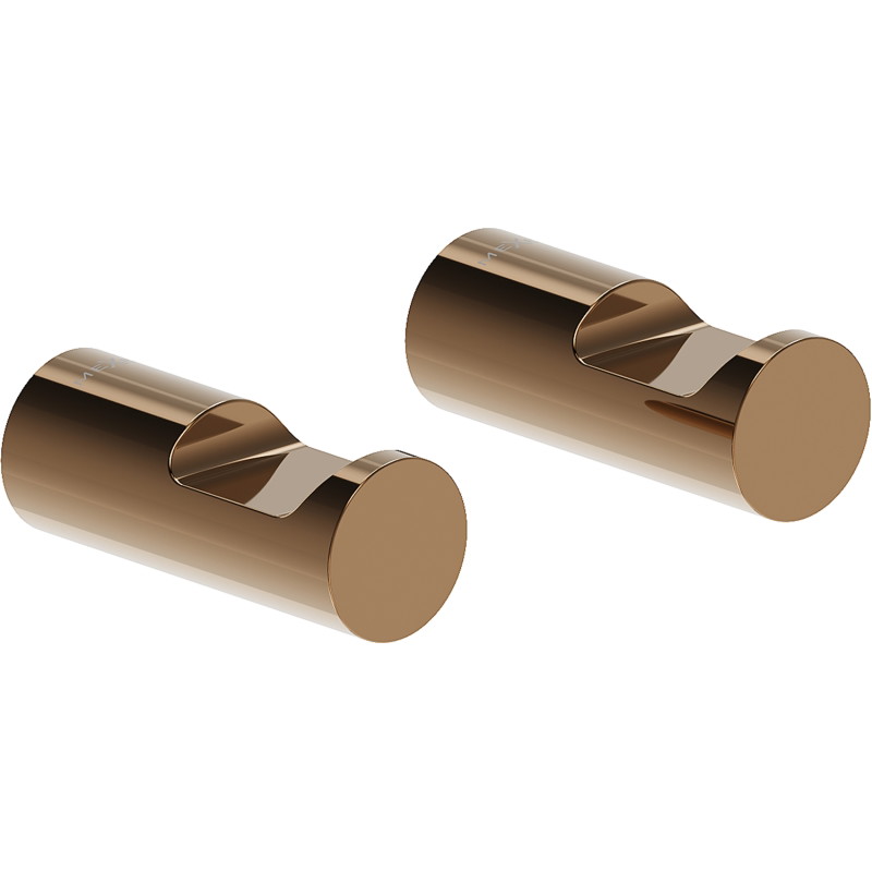 Mexen Loop handdoekhaak (2 stuks), roségoud - 70A71012-60