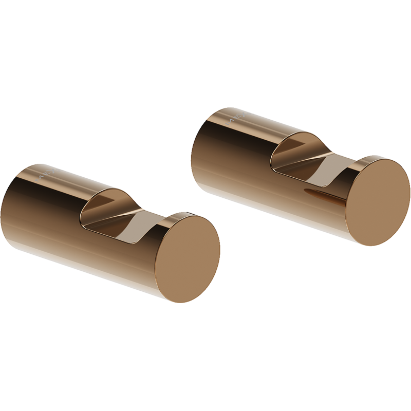 Mexen Loop kljukica za brisače (2 kosa), rožnato zlato - 70A71012-60