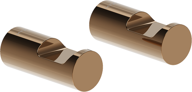 Mexen Loop crochet pour serviette (2 pièces), or rose - 70A71012-60