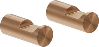 Mexen Loop towel hook (2 pcs), brushed copper - 70A71012-65
