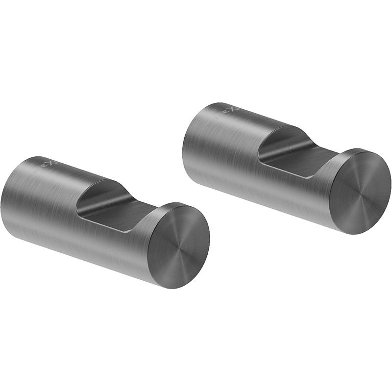 Mexen Loop Handtuchhaken (2 Stk.), gebürstetes Gun Gray - 70A71012-66