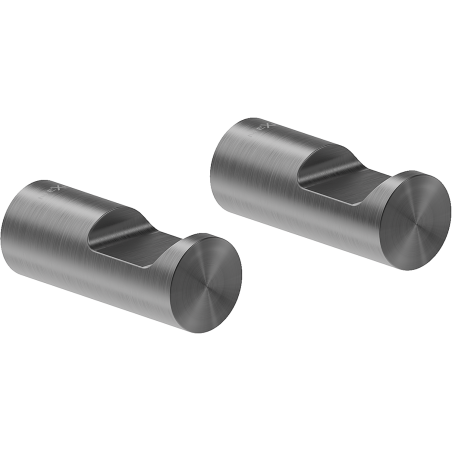 Mexen Loop crochet pour serviette (2 pièces), gris canon brossé - 70A71012-66