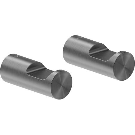 Mexen Loop handdoekhaak (2 stuks), geborsteld pistoolgrijs - 70A71012-66