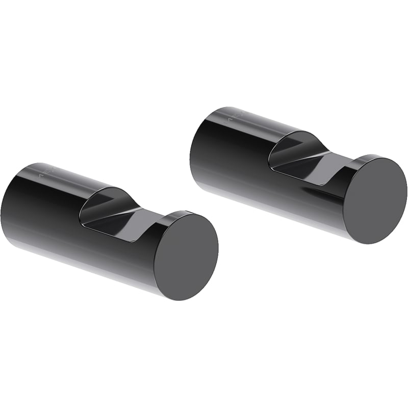 Mexen Loop gancio per asciugamani (2 pezzi), cromo nero - 70A71012-73