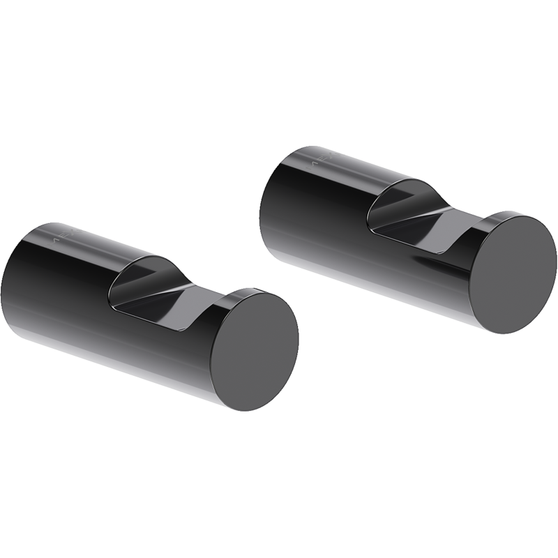 Mexen Loop kavelj za brisače (2 kosa), črna kromirana - 70A71012-73