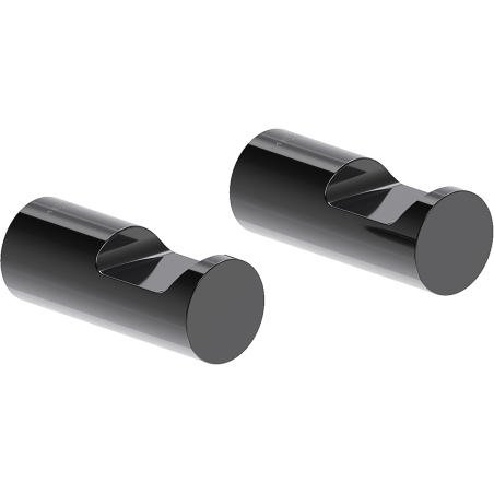 Mexen Loop kavelj za brisače (2 kosa), črna kromirana - 70A71012-73