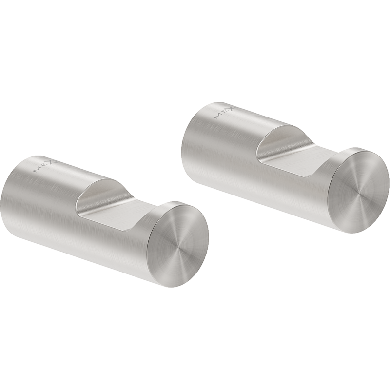 Mexen Loop crochet à serviette (2 pcs), nickel brossé - 70A71012-97