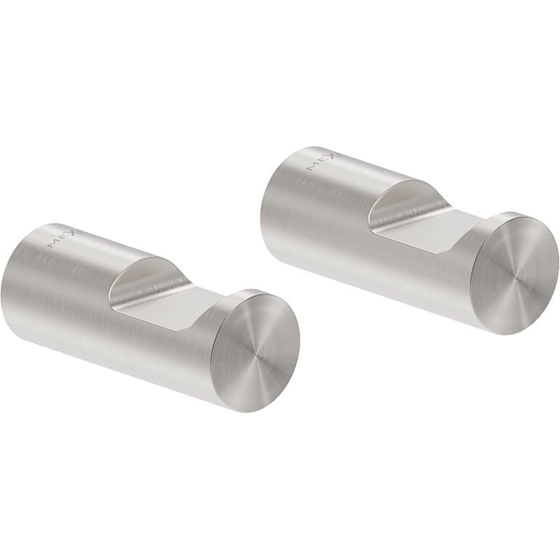 Mexen Loop towel hook (2 pcs), brushed nickel - 70A71012-97