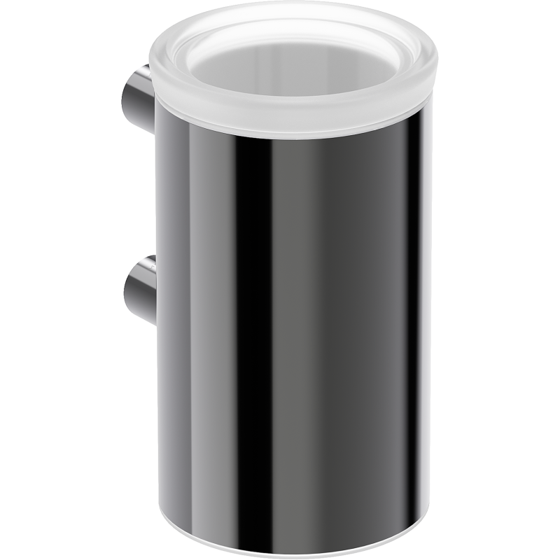 Mexen Loop kubek na szczoteczki, black chrome - 70A71051-73