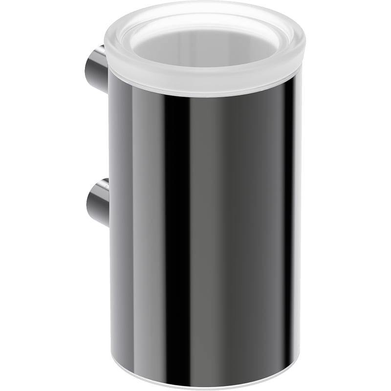 Mexen Loop porte-brosse à dents, chrome noir - 70A71051-73