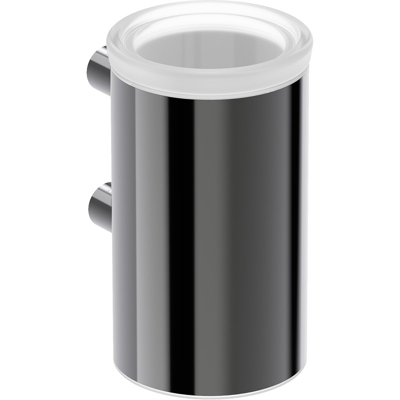 Mexen Loop soporte para cepillos de dientes, cromo negro - 70A71051-73