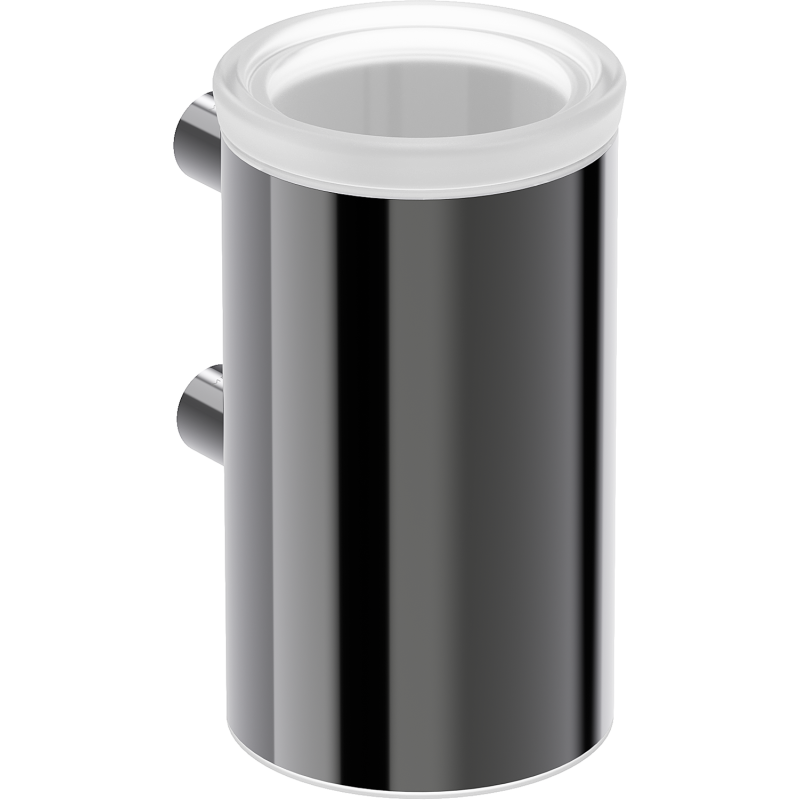 Mexen Loop zoboj na zobu birstēm, melns hroms - 70A71051-73