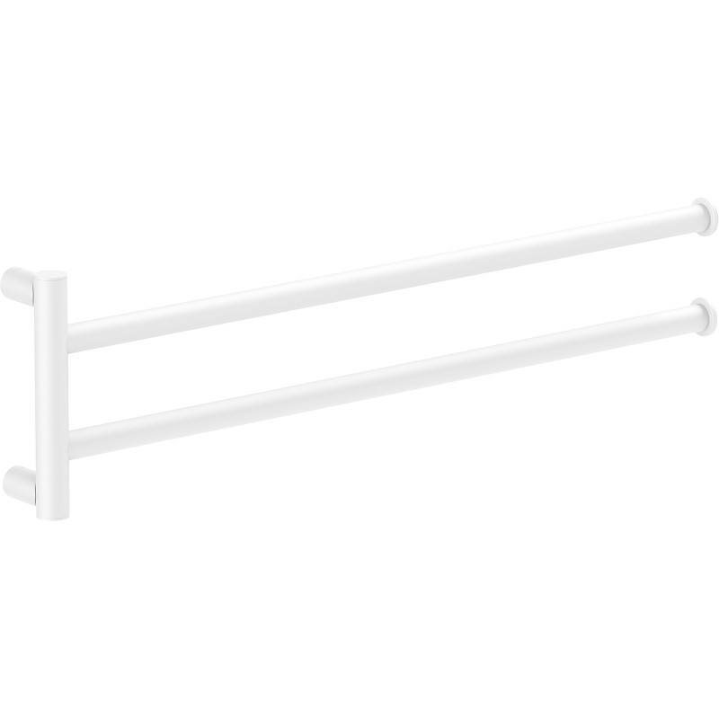 Mexen Loop dubbele draaibare handdoekhouder, wit - 70A71049-20