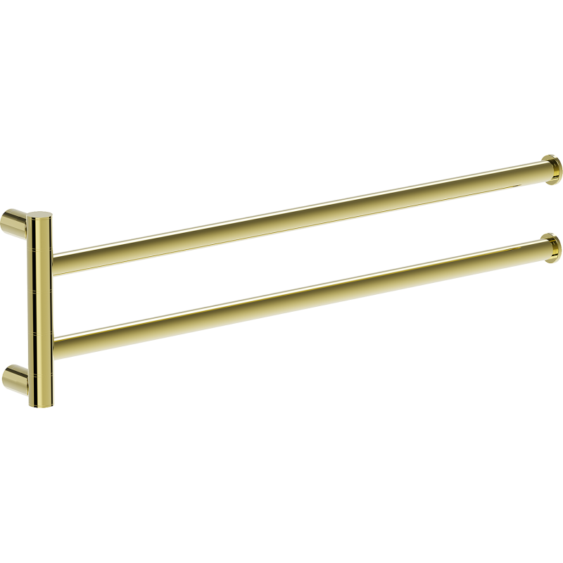 Mexen Loop divkāršs grozāms dvieļu turētājs, zelta - 70A71049-50