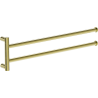 Mexen Loop dubbele draaibare handdoekhouder, goud - 70A71049-50