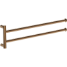 Mexen Loop double swivel towel rack, rose gold - 70A71049-60