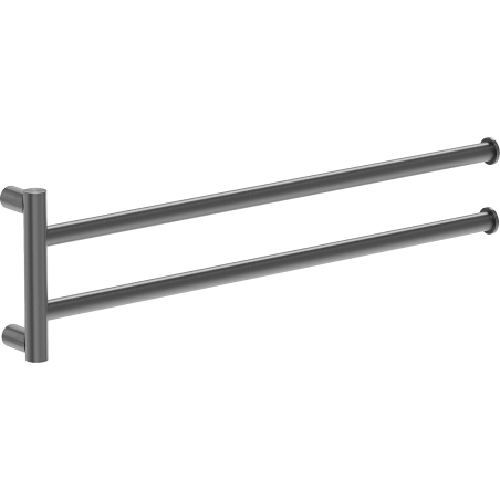 Mexen Loop podwójny obrotowy wieszak na ręcznik, gun gray szczotkowany - 70A71049-66