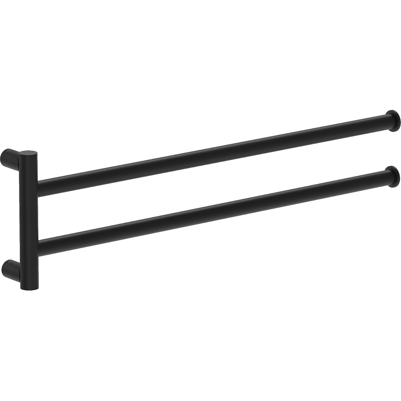 Mexen Loop dubults pagriežams dvieļu turētājs, melns - 70A71049-70