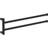 Mexen Loop doble toallero giratorio, negro - 70A71049-70