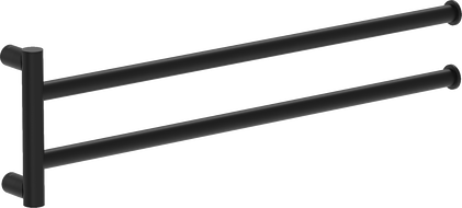 Mexen Loop dubults pagriežams dvieļu turētājs, melns - 70A71049-70