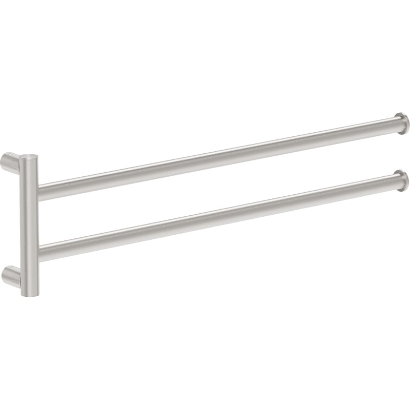 Mexen Loop double porte-serviettes pivotant, nickel brossé - 70A71049-97