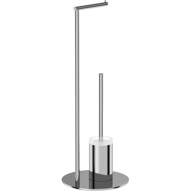 Mexen Loop tualetes birste ar stāvošu turētāju papīram, hroms - 70A71095-00