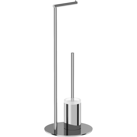 Mexen Loop tualetes birste ar stāvošu turētāju papīram, hroms - 70A71095-00