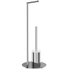 Mexen Loop tualetes birste ar stāvošu turētāju papīram, hroms - 70A71095-00