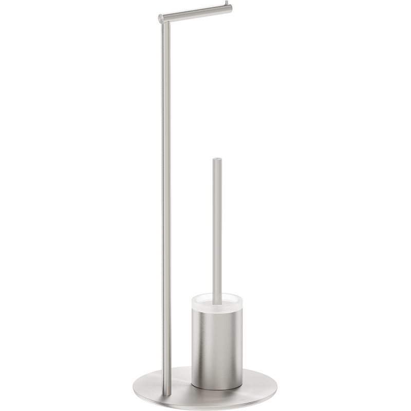 Mexen Loop brīvstāvoša tualetes birste ar tualetes papīra turētāju, matēts niķelis - 70A71095-97