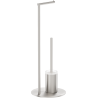 Mexen Loop brīvstāvoša tualetes birste ar tualetes papīra turētāju, matēts niķelis - 70A71095-97