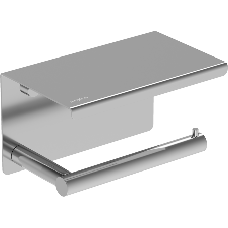 Mexen Loop toiletrolhouder met plank, chroom - 70A71022-00