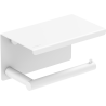 Mexen Loop toiletpapierhouder met plank, wit - 70A71022-20