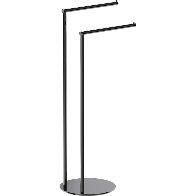 Mexen Loop perchero para toallas de pie, cromo negro - 70A71096-73