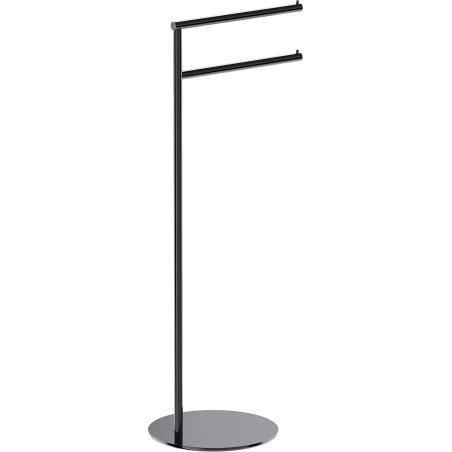Mexen Loop porte-serviette sur pied, chrome noir - 70A71097-73