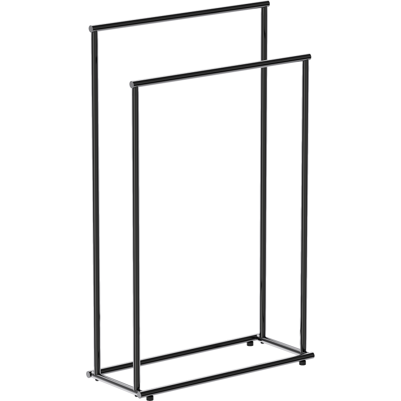 Mexen Loop stojący wieszak na ręcznik, black chrome - 70A71098-73