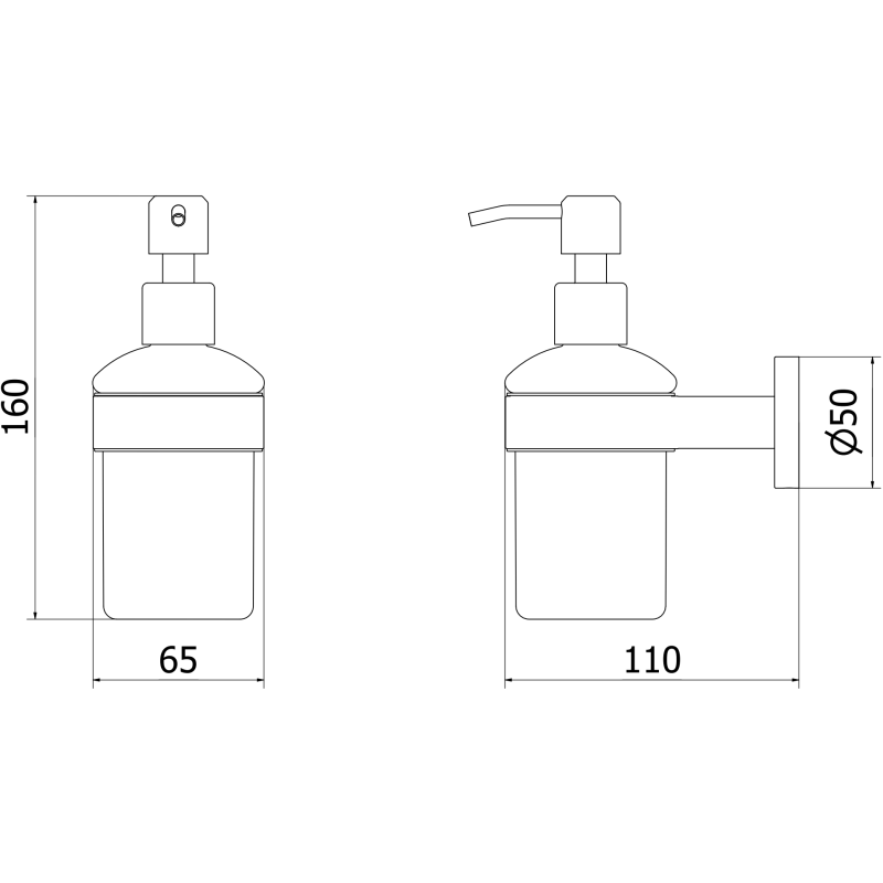 Mexen Ovio ziepju dozators, zelta - 70A19558-50