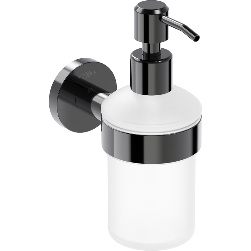 Mexen Ovio ziepju dozators, melns hroms - 70A19558-73