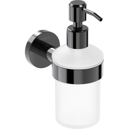 Mexen Ovio distributeur de savon, chrome noir - 70A19558-73