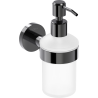 Mexen Ovio soap dispenser, black chrome - 70A19558-73