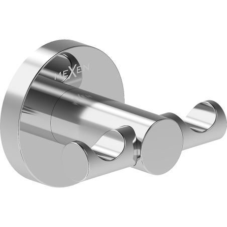Mexen Ovio gancho duplo para toalhas, cromado - 70A19512-00